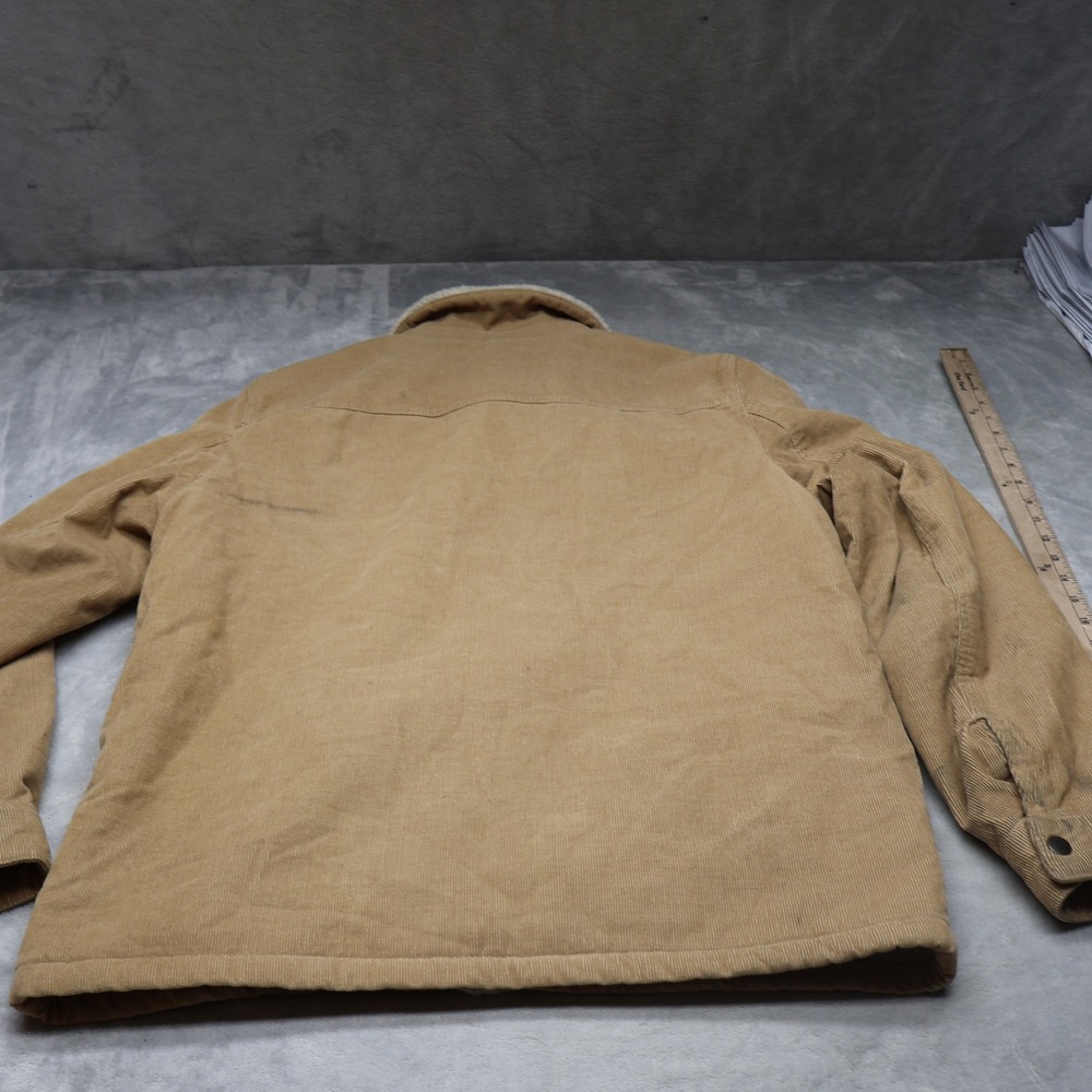 Levi's  Trucker Jacket Mens Medium Beige Corduroy Sherpa Lined Rugged‎ Full Zip - Picture 12 of 16